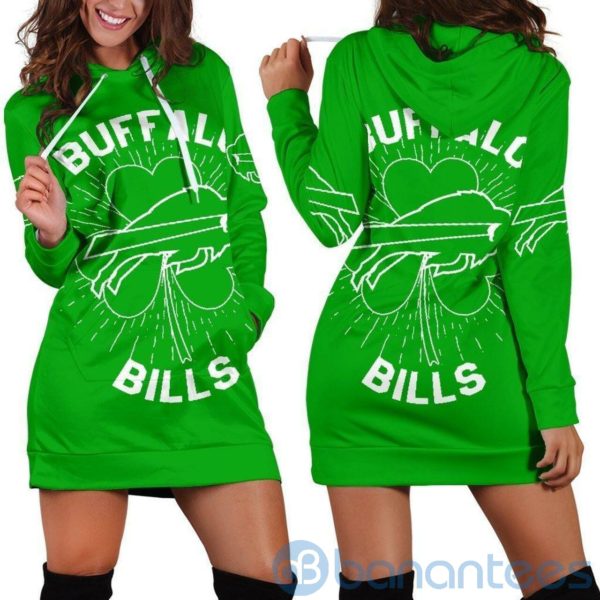 Buffalo Bills St Patrick'S Day Hoodie Dress For Women Product Photo