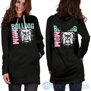 Bulldog Mom Hoodie Dress For Women Product Photo