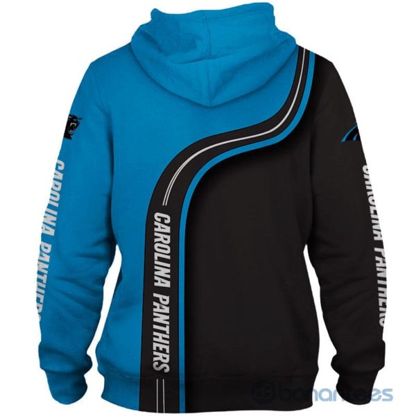 Carolina Panthers Black And Royal All Over Printed 3D Hoodie Zip Hoodie Product Photo