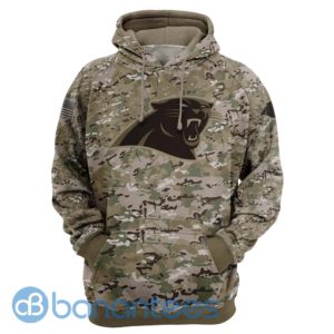 Carolina Panthers Camo All Over Printed 3D Hoodie, Zip Hoodie Product Photo