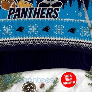 Carolina Panthers Disney Donald Duck Mickey Mouse Goofy Custom Name Christmas 3D Sweater Product Photo
