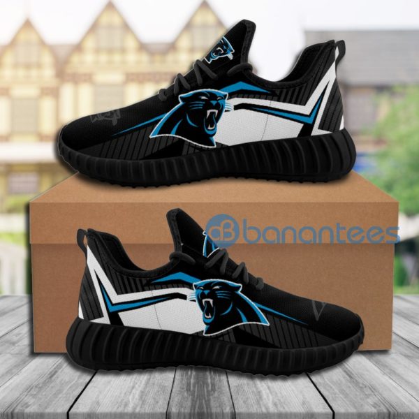 Carolina Panthers Sneakers Custom Black Raze Shoes Product Photo