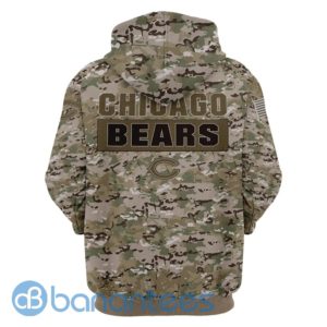 Chicago Bears Camo All Over Printed 3D Hoodie, Zip Hoodie Product Photo