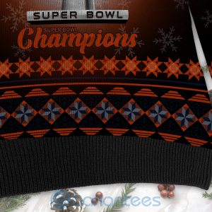 Chicago Bears Super Bowl Champions Cup Ugly Christmas 3D Sweater Product Photo