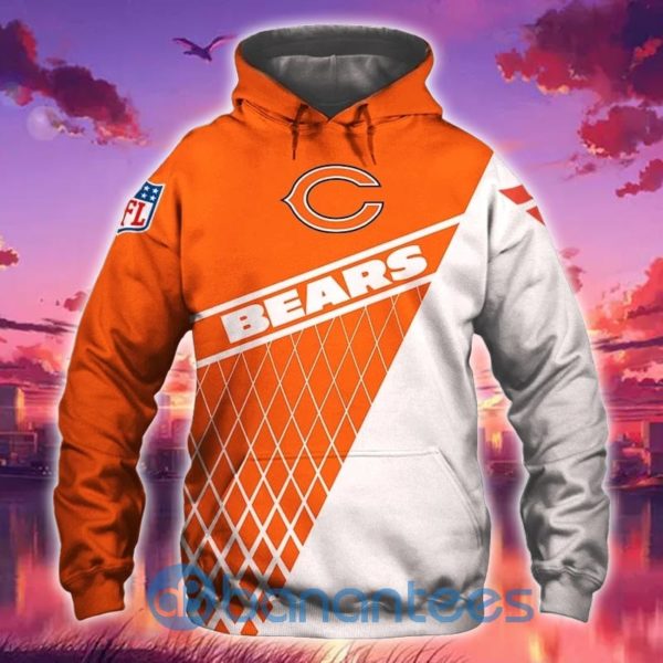 Chicago Bears Zip Up 3D Hoodie All Over Printed Product Photo