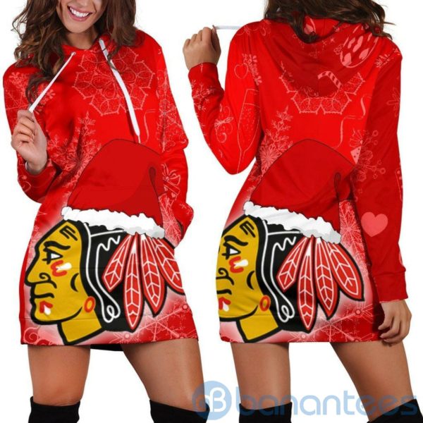 Chicago Blackhawks Hoodie Dress For Women Product Photo