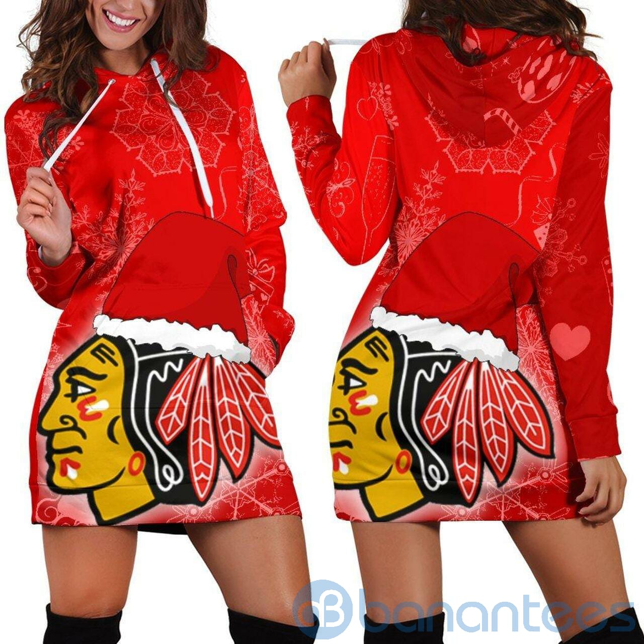 Chicago Blackhawks Hoodie Dress For Women