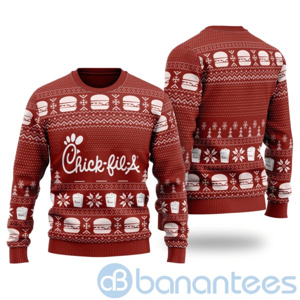 Chick fil A Ugly Christmas All Over Printed 3D Shirt Product Photo