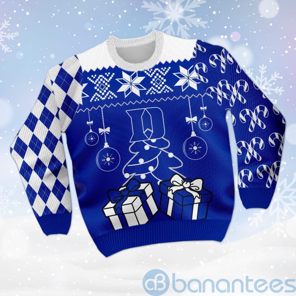 Christmas Gift Duke Blue Devils Funny Ugly Christmas 3D Sweater Product Photo