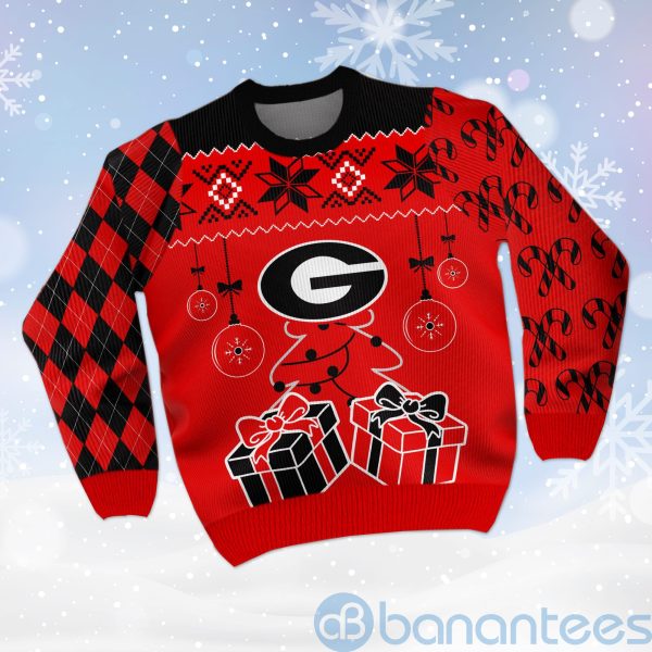 Christmas Gift Georgia Bulldogs Funny Ugly Christmas 3D Sweater Product Photo
