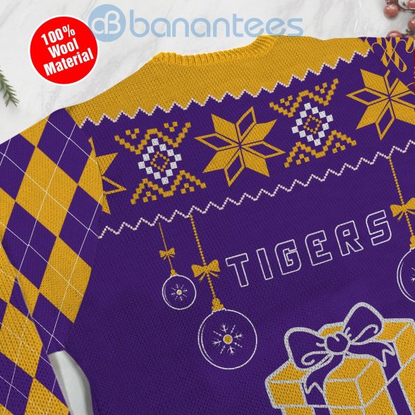 Christmas Gift LSU Tigers Funny Ugly Christmas 3D Sweater Product Photo