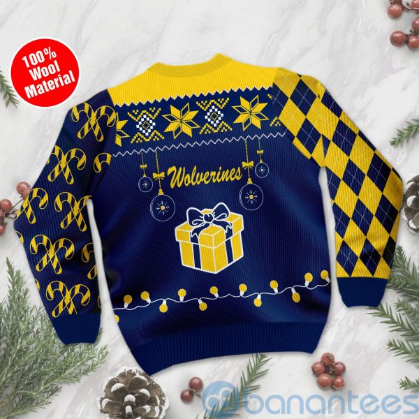 Christmas Gift Michigan Wolverines Funny Ugly Christmas 3D Sweater Product Photo