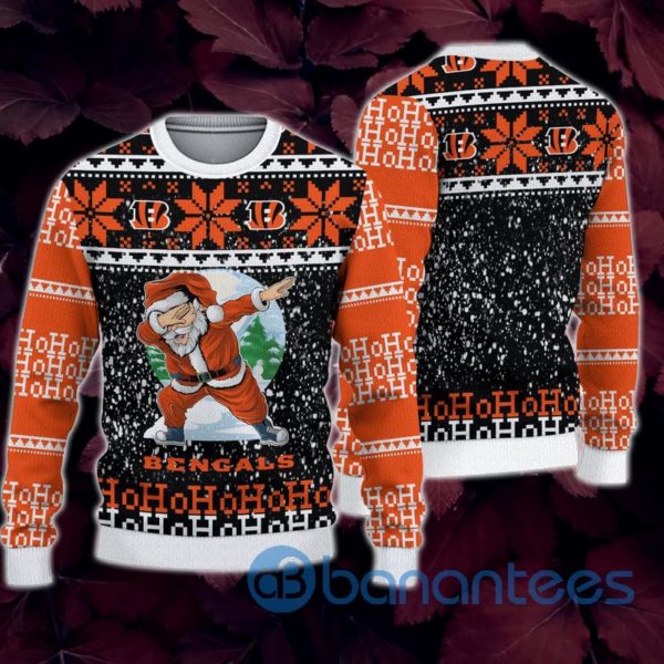 Cincinnati Bengals Santa Claus Ho Ho Ho All Over Printed 3D Sweatshirt Product Photo
