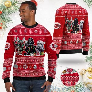 Cincinnati Reds Star Wars Ugly Christmas 3D Sweater Product Photo