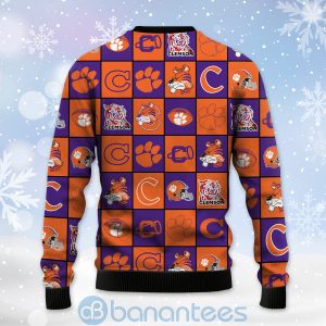 Clemson Tigers Football Team Logo Ugly Christmas 3D Sweater Product Photo