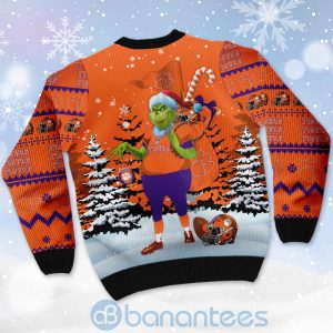 Clemson Tigers Team Grinch Ugly Christmas 3D Sweater Product Photo