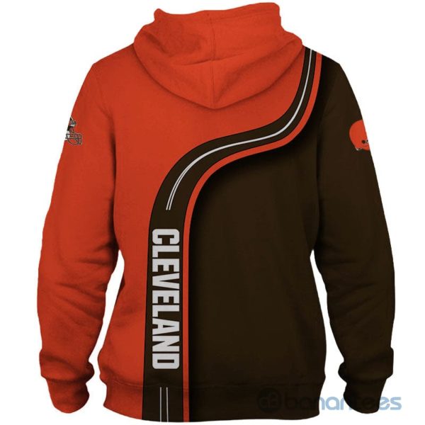Cleveland Browns Simple Design All Over Printed 3D Hoodie Zip Hoodie Product Photo