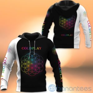 Coldplay Black And White All Over Printed Hoodies Zip Hoodies Product Photo