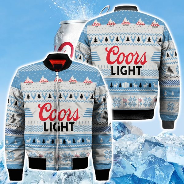 Coors Light Beer Ugly Christmas All Over Printed 3D Shirt Product Photo