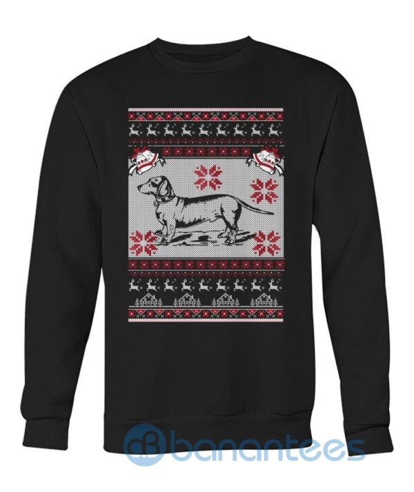 Cover Your Body With Amazing Dachshund Merry Christmas Sweatshirt Product Photo