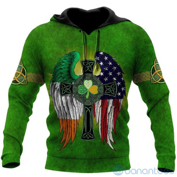 Cross Irish St Patrick's Day All Over Printed 3D Hoodie Product Photo