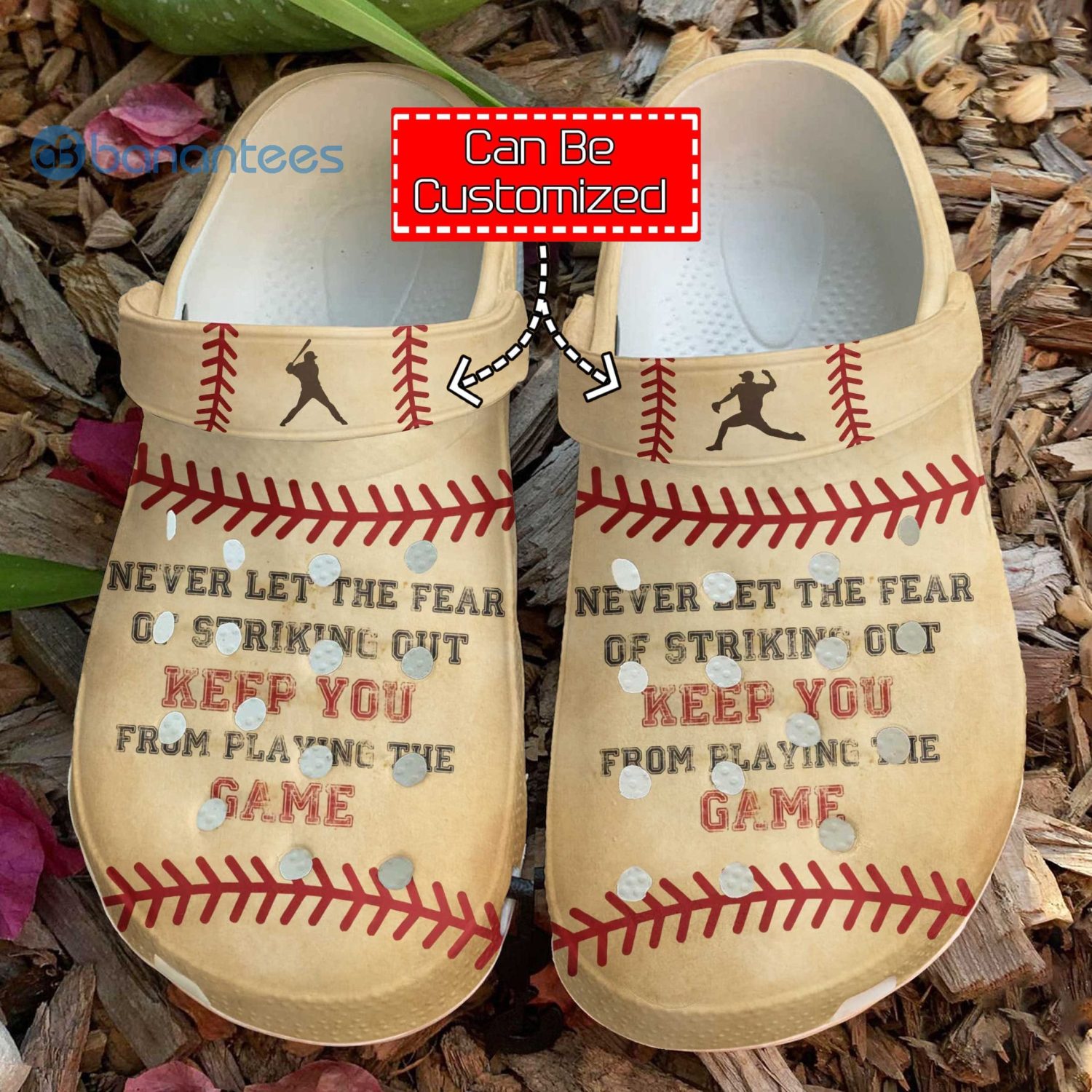 Custom Name Baseball Striking Out Clog Shoes | Review Clog Shoes