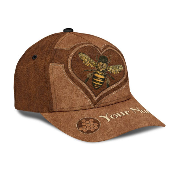 Custom Name Bee Keeper All Over Printed 3D Cap Product Photo