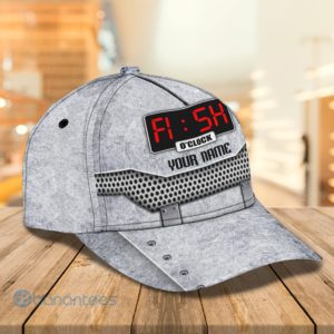 Custom Name Fishing Hat Clock All Over Printed 3D Cap Product Photo