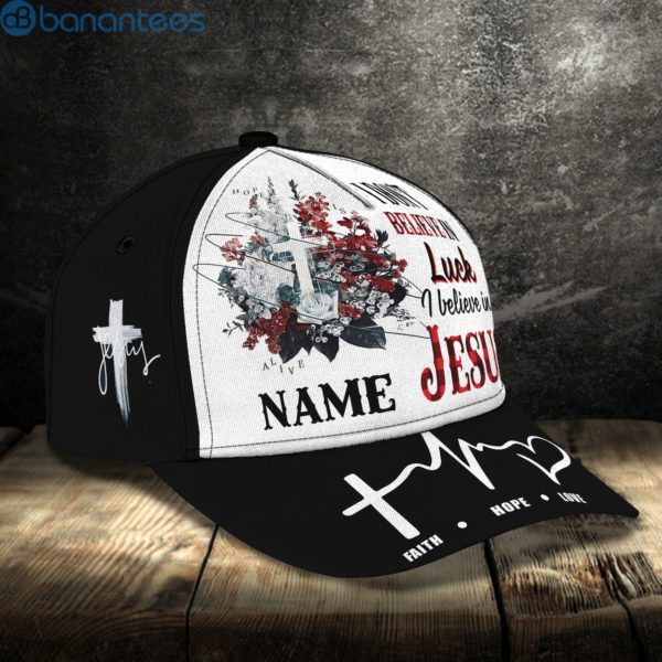 Custom Name I Believe In Jesus All Over Printed 3D Cap Product Photo