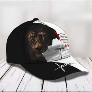Custom Name Jesus Lion All Over Printed 3D Cap Product Photo
