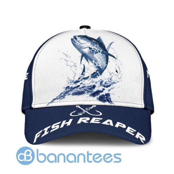 Custom Name Tuna Fishing Hat Hook Full Printed 3D Cap Product Photo