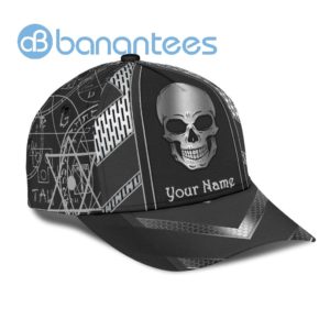 Customize Name Skull All Over Printed 3D Cap Product Photo