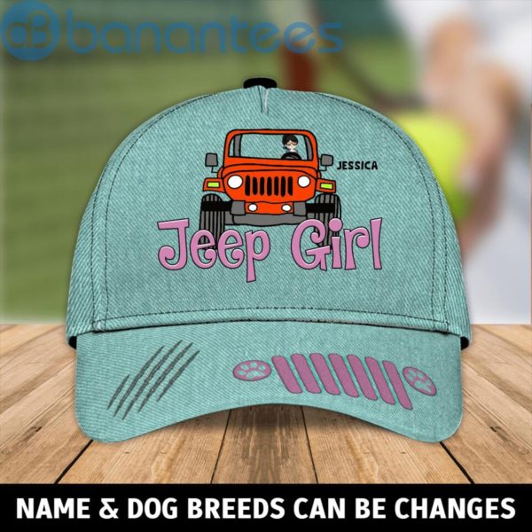 Customized Personalized Full Print Cap Jeep Girl Product Photo