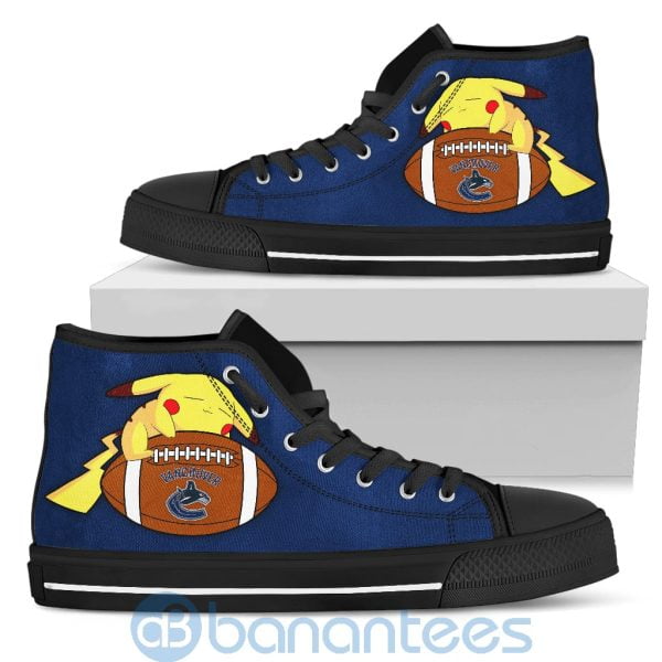 Cute Pikachu Cartoon Lover Vancouver Canucks High Top Shoes Product Photo