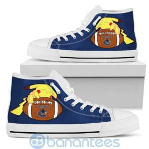 Cute Pikachu Cartoon Lover Vancouver Canucks High Top Shoes Product Photo