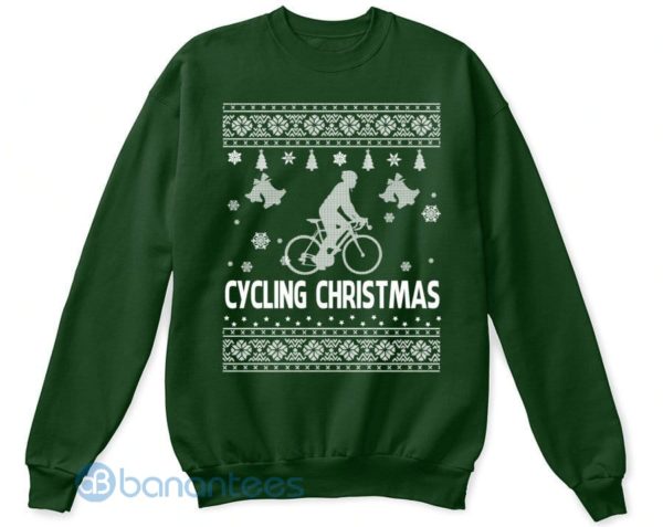 Cycling christmas Graphic Sweatshirt For Men And Women Product Photo