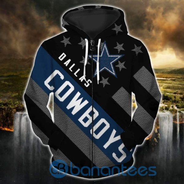 Dallas Cowboys America Flag All Over Printed 3D Hoodie Zip Hoodie Product Photo