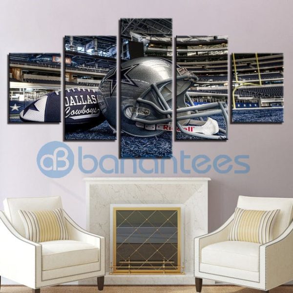 Dallas Cowboys Canvas Wall Art Helmet Football For Living Room Product Photo