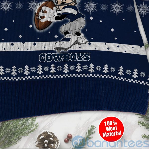 Dallas Cowboys Mickey Mouse Funny Ugly Christmas 3D Sweater Product Photo