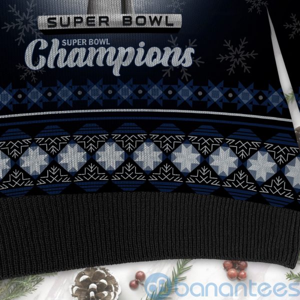 Dallas Cowboys Super Bowl Champions Cup Ugly Christmas 3D Sweater Product Photo