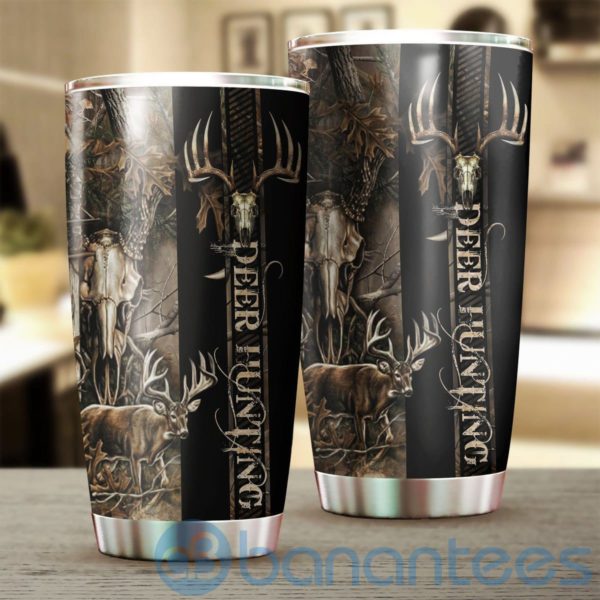 Deer Hunting Gift For Hunter Black Tumbler Product Photo