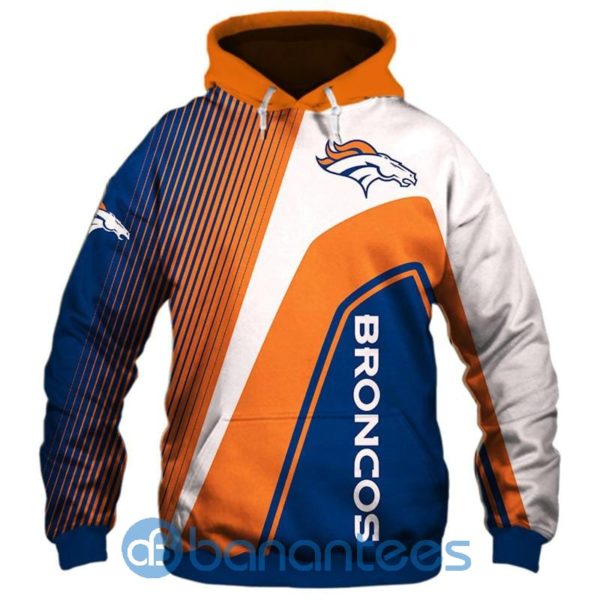 Denver Broncos All Over Printed 3D Hoodie, Zip Hoodie Product Photo