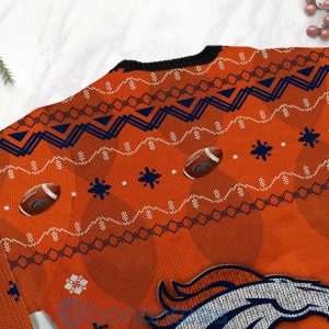 Denver Broncos American Football Black Ugly Christmas 3D Sweater Product Photo