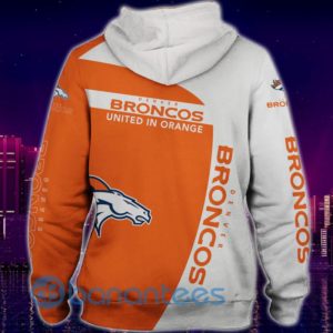 Denver Broncos Broncos United In Orange Full Printed 3D Hoodie Zip Hoodie Product Photo