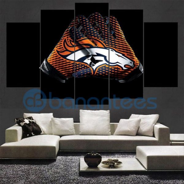 Denver Broncos Canvas Wall Art Gloves For Living Room Wall Decor Product Photo