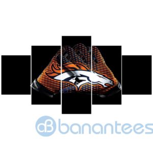 Denver Broncos Canvas Wall Art Gloves For Living Room Wall Decor Product Photo