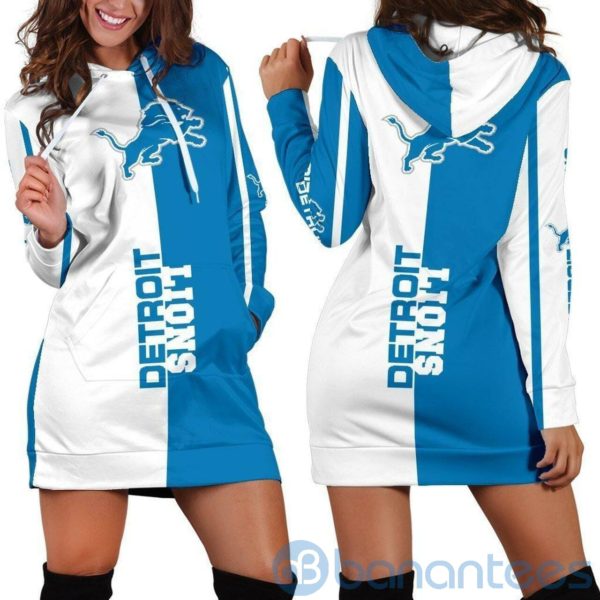 Detroit Lions Hoodie Dress For Women Product Photo