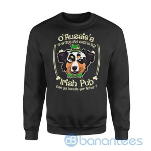 Dog gift idea St Patricks Day Aussie Australian Shepherd Sweatshirt Product Photo