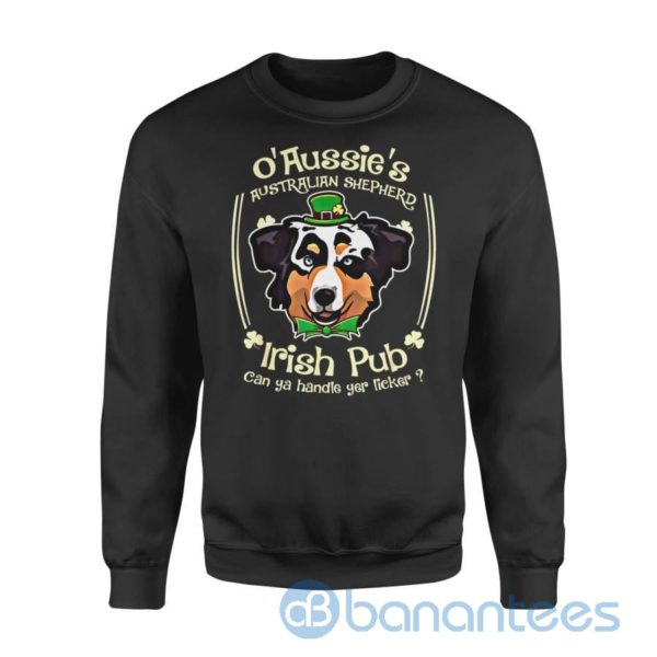 Dog gift idea St Patricks Day Aussie Australian Shepherd Sweatshirt Product Photo