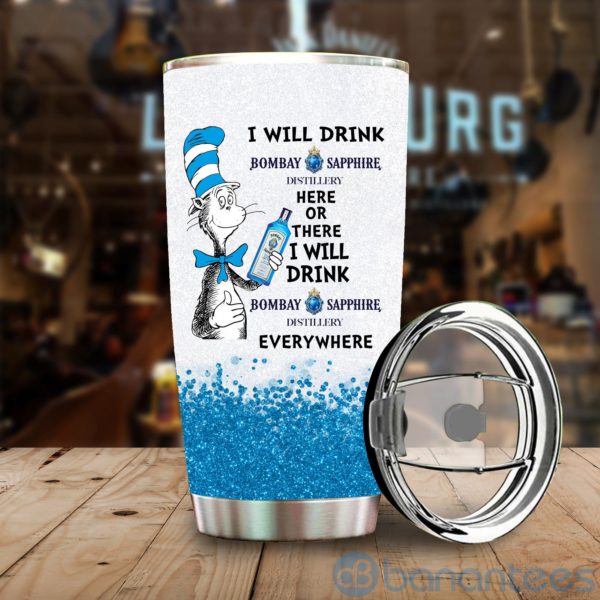 Dr Suess I Will Drink Bombay Sapphire Everywhere Tumbler Product Photo
